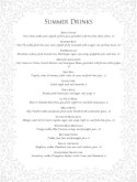 Rococo French Cocktail Menu