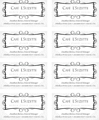 Customize Rococo French Business Card