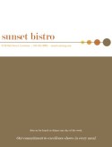Bistro Menu Cover