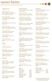 Bistro Menu Tabloid