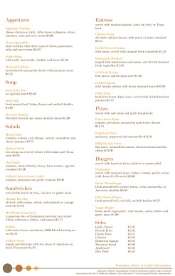 Customize Bistro Menu Tabloid Page 2