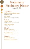 Bistro Event Menu