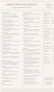 Customize Seafood Restaurant Menu