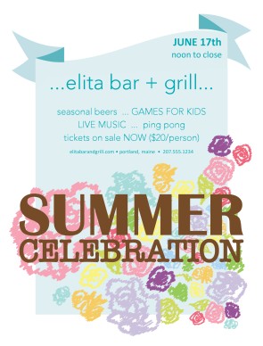 Customize Summer Celebration Flyer