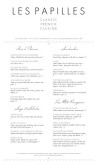 Sample French Menu