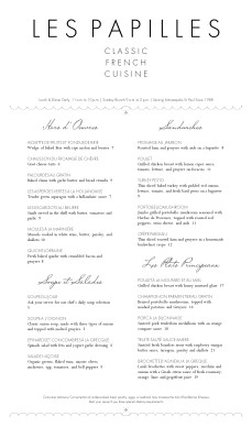 customize sample french menu fancy headers
