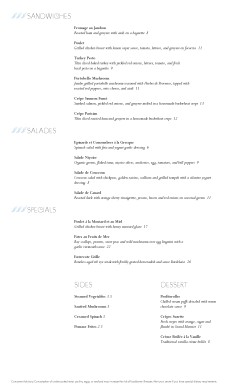 Customize Classic French Menu Page 2