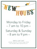 Business Hour Sign