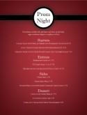 Prom Menu