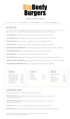 Customize Retro Burger Menu
