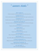 American Family Drinks Menu