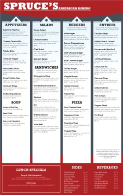 Customize Italian Family Menu Tabloid