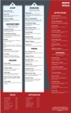 Italian Family Menu Tabloid Page