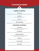 Italian Family Bar Menu