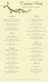 Trattoria Menu Long