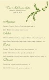 Trattoria Event Menu