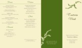 Trattoria Takeout Menu