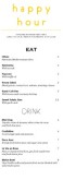 Family Style Happy Hour Menu