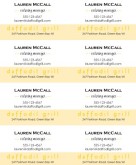Family Style Business Cards
