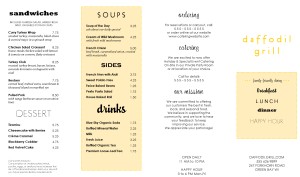 Customize Family Style Takeout Menu