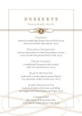 Plaza Cafe Table Tent Menu