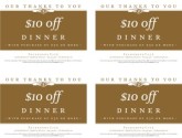 Cafe Restaurant Coupon
