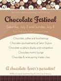 Chocolate Tasting Flyer