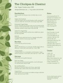 Vegan Cafe Menu