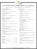 Taqueria Menu
