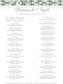 Pasta Menu