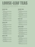 Tea Room Menu