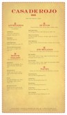 Mexican Cuisine Menu