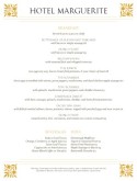 Continental Breakfast Menu