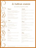 Sample Italian Menu