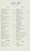 Sample Wine List Long