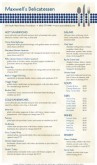 Deli and Restaurant Menu