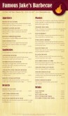 Summer Barbeque Menu