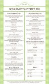 Deli Food Menu