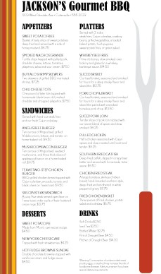 Customize BBQ Party Menu