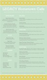 Sandwich Cafe Menu