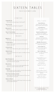 Customize Downtown Fine Dining Menu