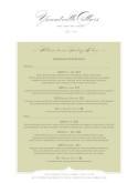 Wine Tasting Menu