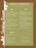 Winery Restaurant Menu