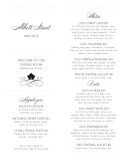 Winery Tasting Menu