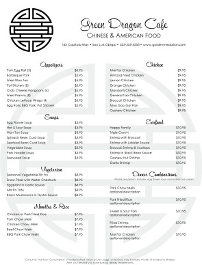 Customize Chinese Menu