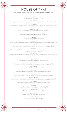 Customize Easy Thai Menu