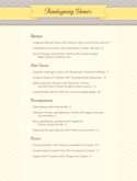 Fall Dinner Menu