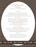 Harvest Menu