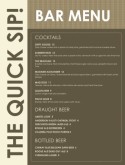 City Bar Menu