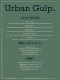Chalkboard Bar Menu